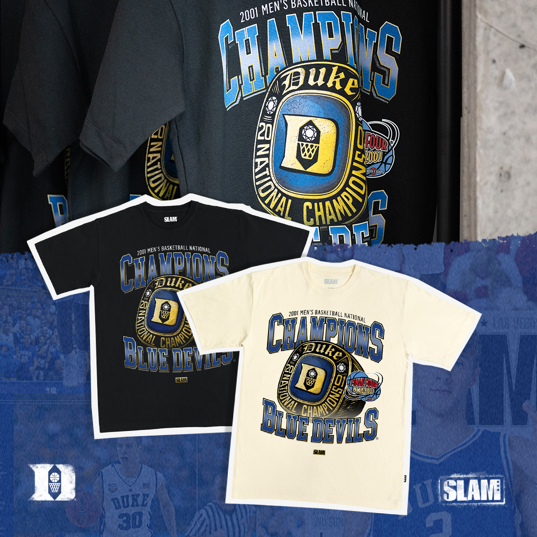 slam_university's tweet image. Tap in for our full SLAMU x Duke Collection: slam.ly/blue-devils 🔥