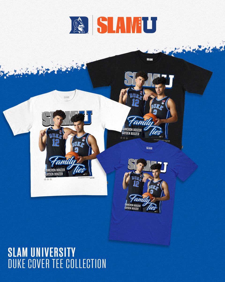 slam_university's tweet image. Tap in for our full SLAMU x Duke Collection: slam.ly/blue-devils 🔥
