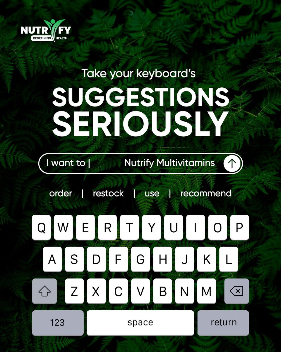 NutrifyNigeria's tweet image. If your routine could talk, this would be the reminder.
Keep your wellness consistent, every day.
Shop now: nutrifyng.com

#nutrifynigeria #nutrify #redefiningHealth
#wellnessallround #wellnessroutine #healthyLiving #wellness
#addtocart #cart #sales #buy #freedelivery