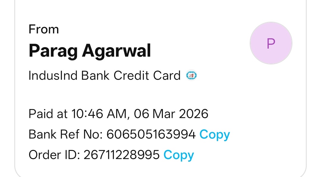 agarwalparag89's tweet photo. Booked Indane LPG cylinder on 06 Mar 2026 via Paytm but not delivered even after 10 days. No response from agency. Please resolve urgently @IndianOilcl
@UPGovt
@PetroleumMin https://t.co/63g04TwWE5