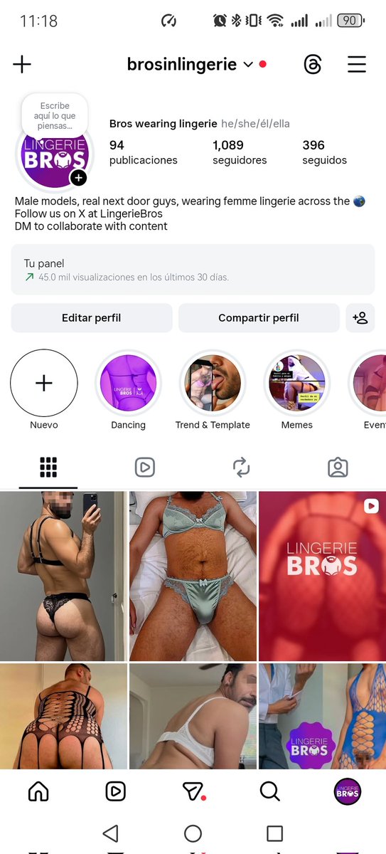 Men wearing lingerie tweet media