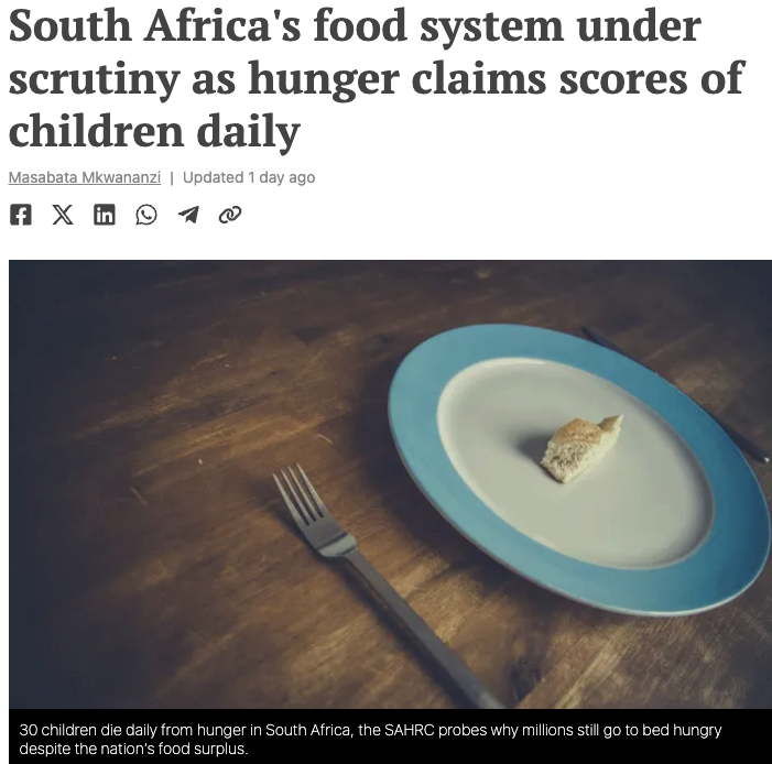 Inyathelo's tweet image. The South African Human Rights Commission has launched a national investigative hearing aimed at uncovering why access to adequate food remains out of reach for many households despite constitutional guarantees:
thestar.co.za/news/2026-03-1…

#FoodInsecurity #poverty #hunger