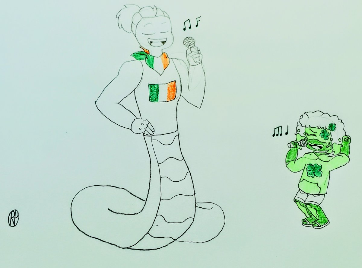 RaeTurtleDemon's tweet photo. Happy birthday #MontyPython! Also, Happy St Patrick's Day.

Here's Monty &amp; Rae-Rae singing "The Belle Of Belfast/I'll Tell Me Ma". https://t.co/Mt3fbhMP0i