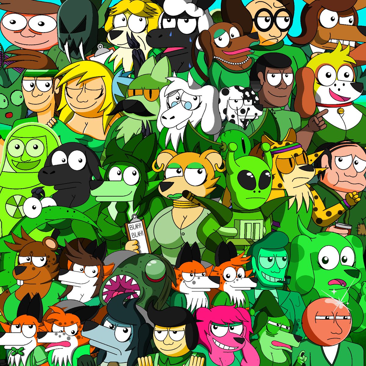 Fantast1cFox's tweet photo. Happy St. Patrick's Day, hope you're wearing green today!
#StPatricks2026 #green #cartoon #animation https://t.co/ZWOuZFW9dG