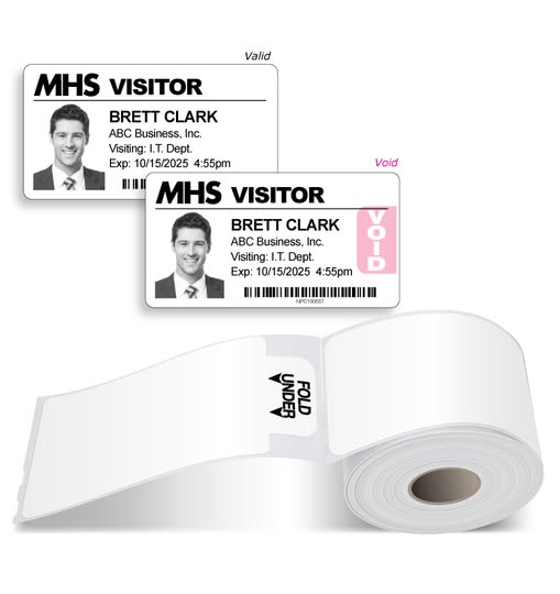 VIDEO: Our secure visitor badges on rolls work with your #VisitorManagement system, as well as ours. Compatible with most printers – #Zebra, #Seiko, #Brother, #DYMO 400 series, #IDPRT, #Epson, and #Primera printers. Request a free roll. #WorkplaceSecurity vimeo.com/932583486