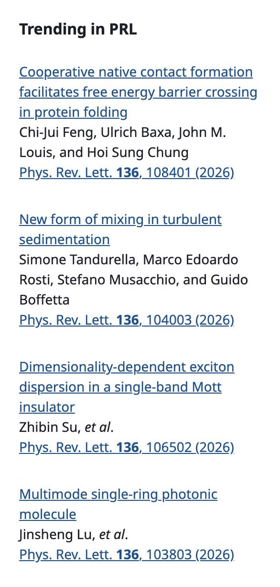 Physical Review Letters tweet media