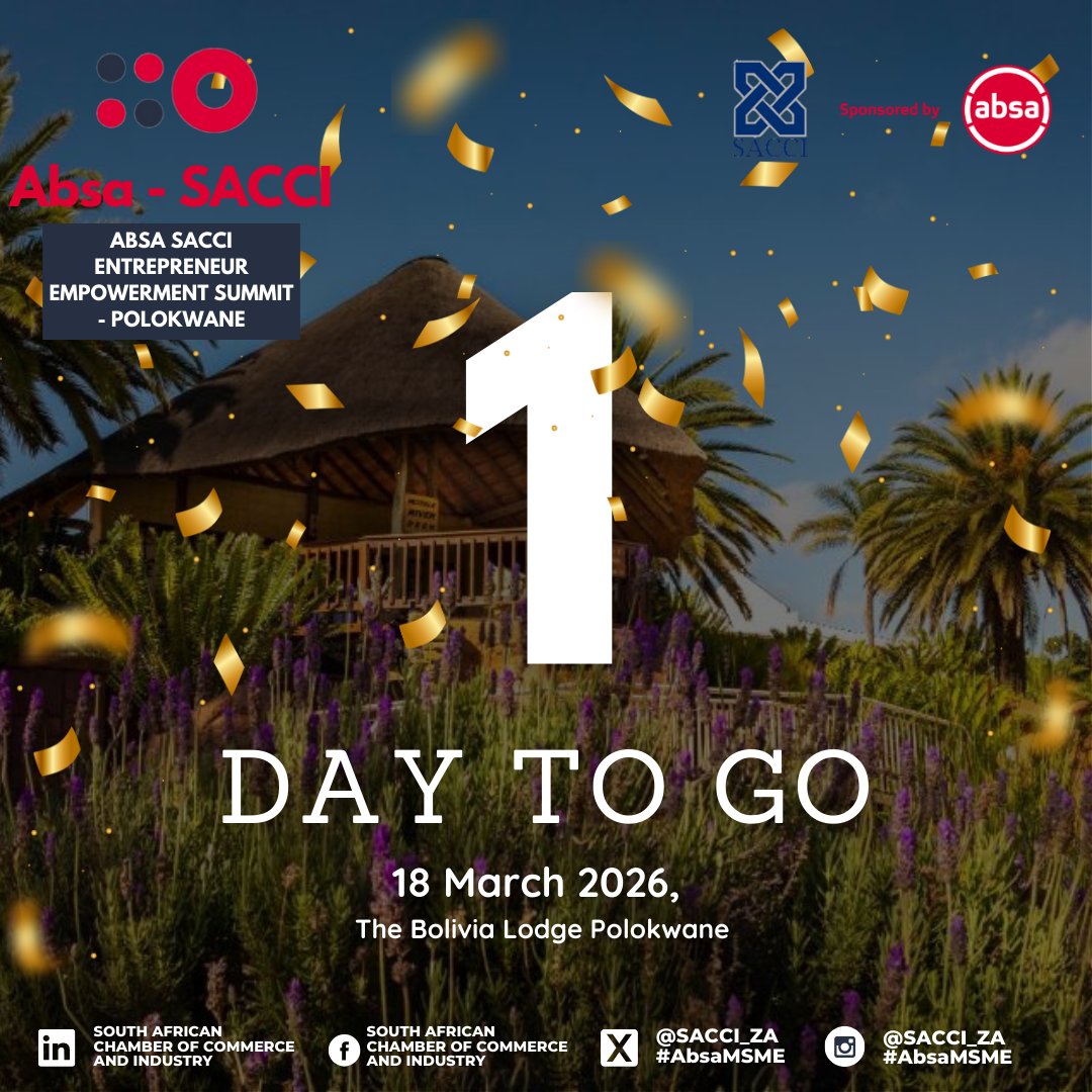 South African Chamber of Commerce and Industry tweet media