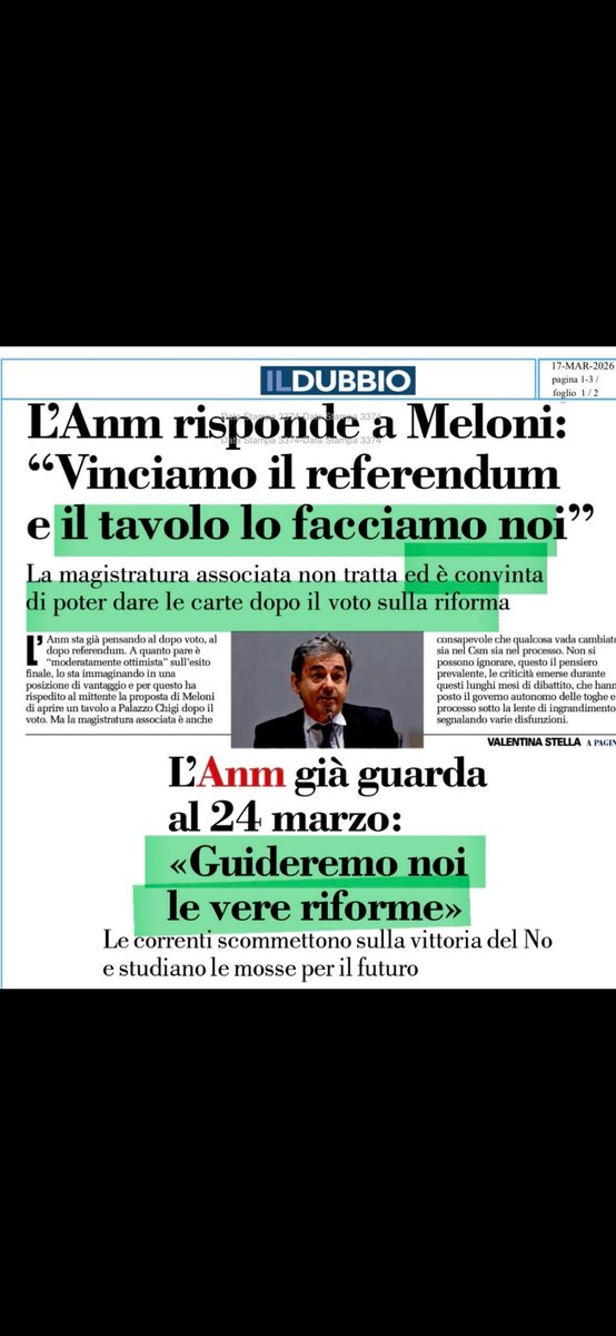 #refendum questa è eversione. Stravolgimento dell'ordine costituzionale. E si definiscono magistratura. Andate a votare e #votosi