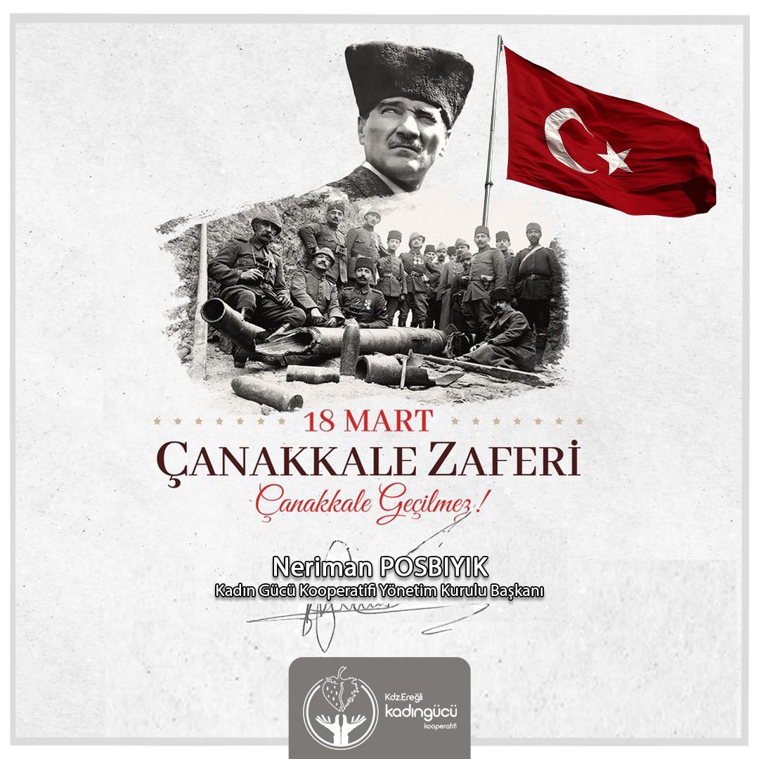 111 yıl önce yazılan destan: Çanakkale Zaferi 🇹🇷

Başta Mustafa Kemal Atatürk ve silah arkadaşları olmak üzere, tüm kahramanlarımızı gurur ve minnetle anıyoruz.

Çanakkale Geçilmez!
Ruhları şad olsun. 🇹🇷