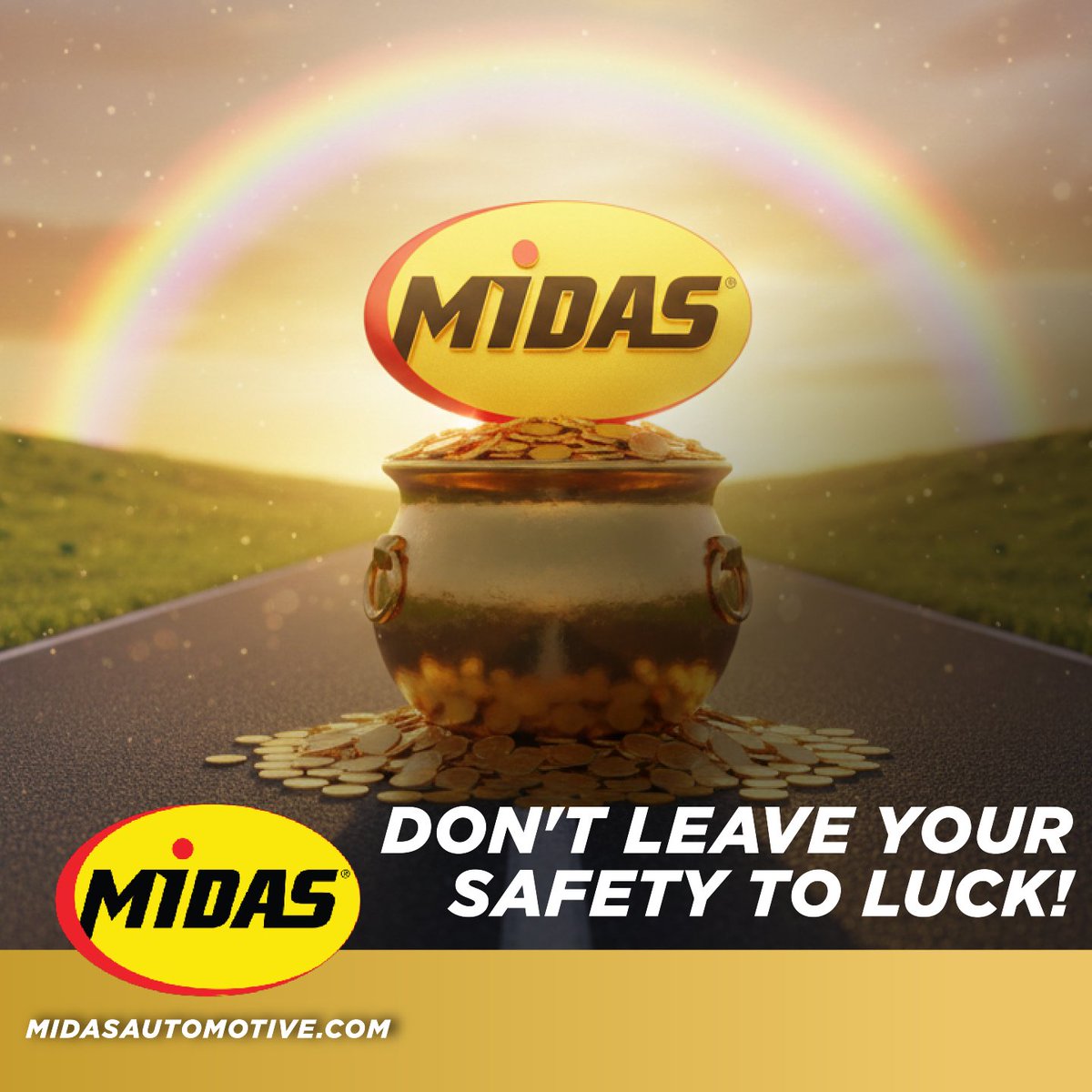 No Luck Needed! 🍀

Don't leave safety to luck. Get $25 off a Wheel Alignment to keep your drive straight. Offer ends 03/24/26.

Visit Midas: midasautomotive.com

#StPatricksDay #Alignment