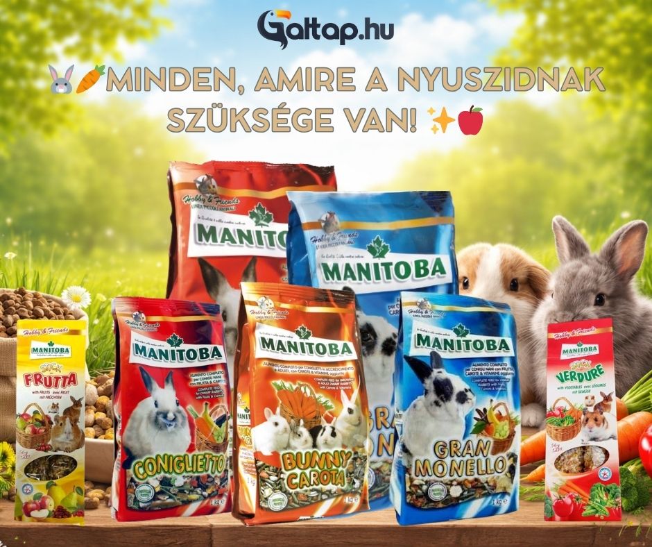 GaltapM's tweet photo. 🐰 Kényeztesd a kiskedvencedet a természet legjavával! 🥕🍎 
✅ Természetes összetevők
✅ Mesterséges színezékektől mentes receptek
✅ Kiegyensúlyozott vitamin- és ásványi anyag tartalom  
https://t.co/tRixgr0Nbx
#galtap #manitoba #nyuszi #rágcsáló #kisállat  #nyúltáp #törpenyúl https://t.co/nzdr1yA6MI
