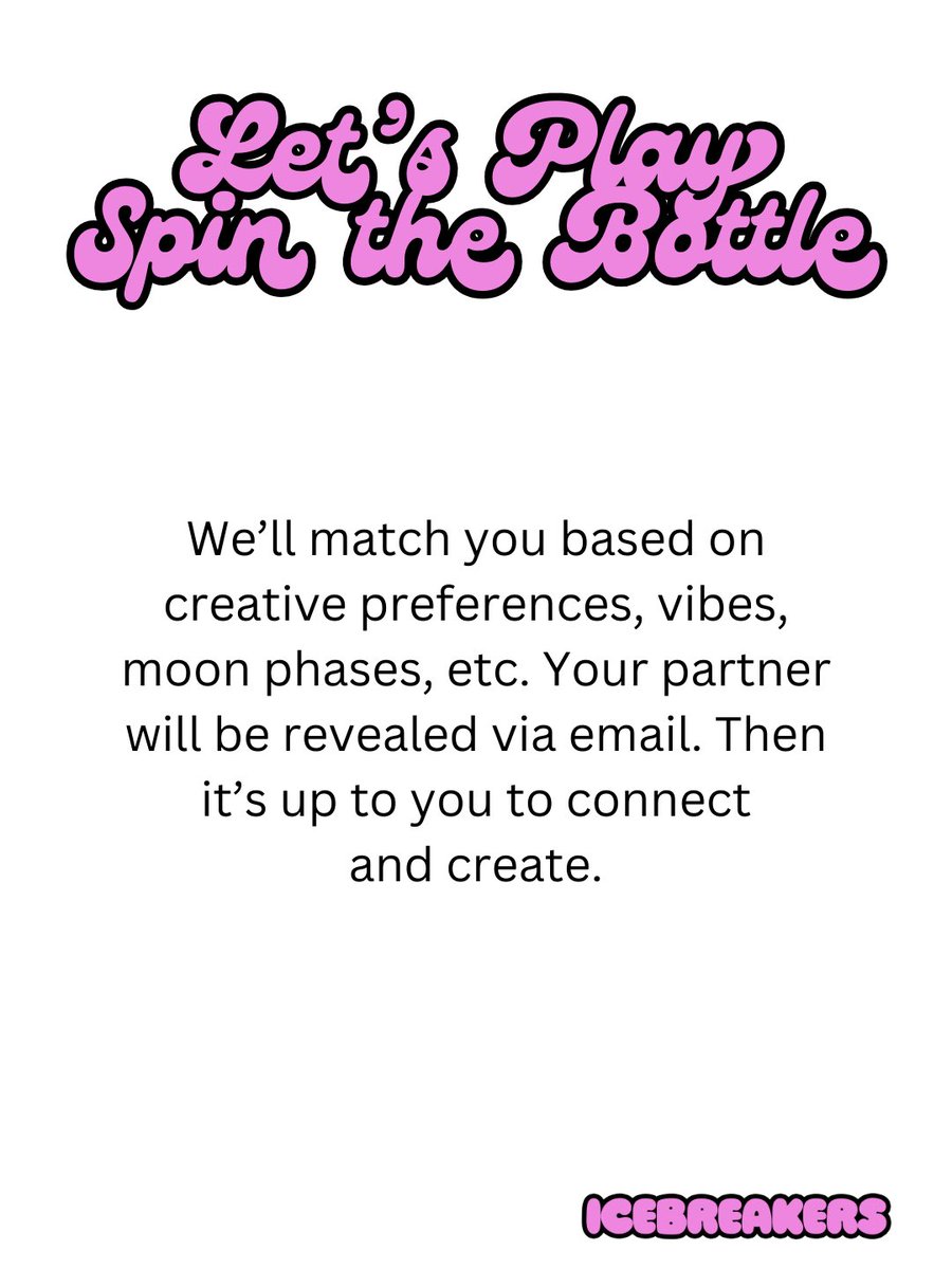 ICEBREAKERS 🦄 tweet media