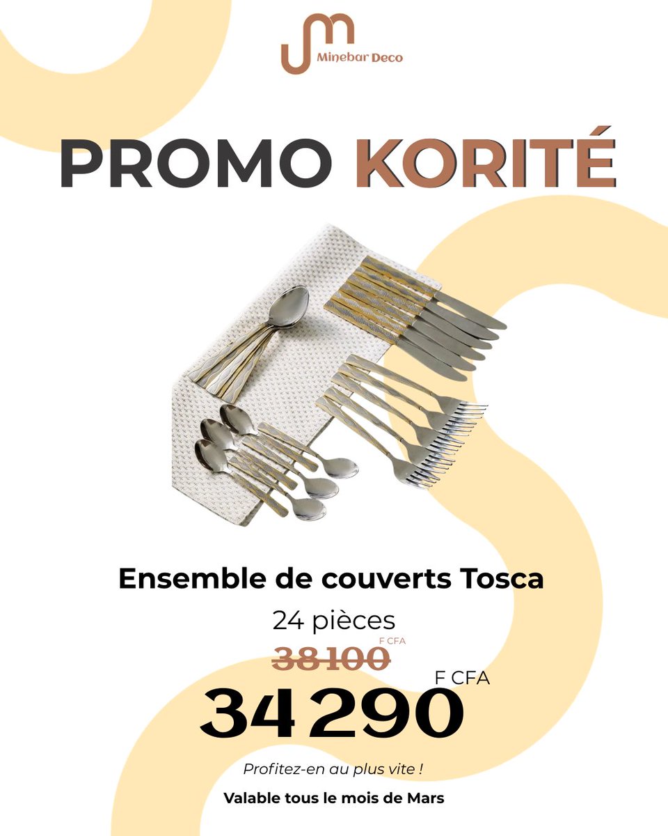 MinebarDeco's tweet photo. Jusqu'au 31 Mars, profitez de la promo korite🤩!
Moins 10% sur notre sélection✨. https://t.co/9Uxuz5jXBP