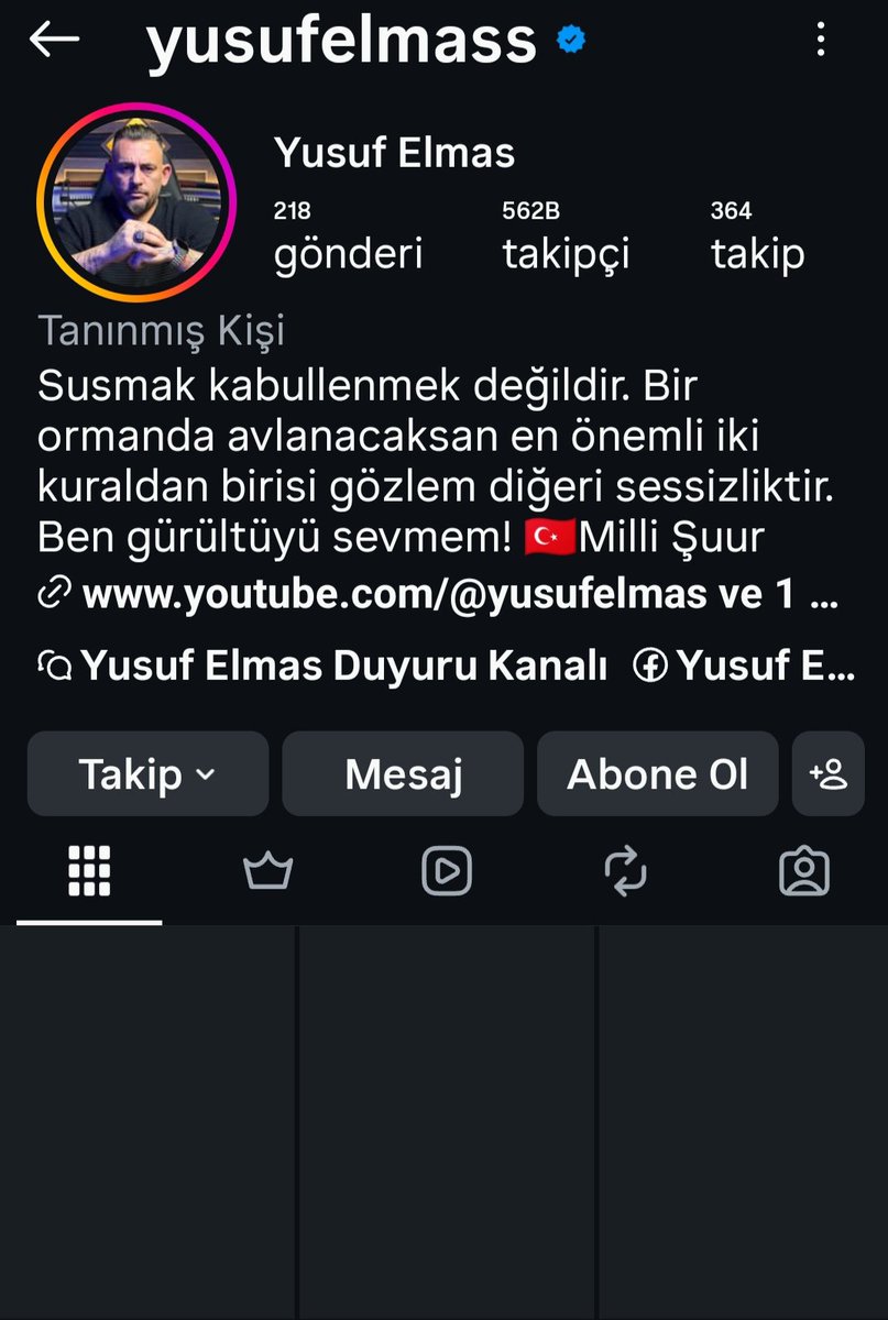 Türkün sesi susturulmak isteniyor ! <a href="/instagram/">Instagram</a> <a href="/YusufElmas/">Yusuf Elmas</a> ' a #sansür uyguluyor..... Sansüre ✋dur de !