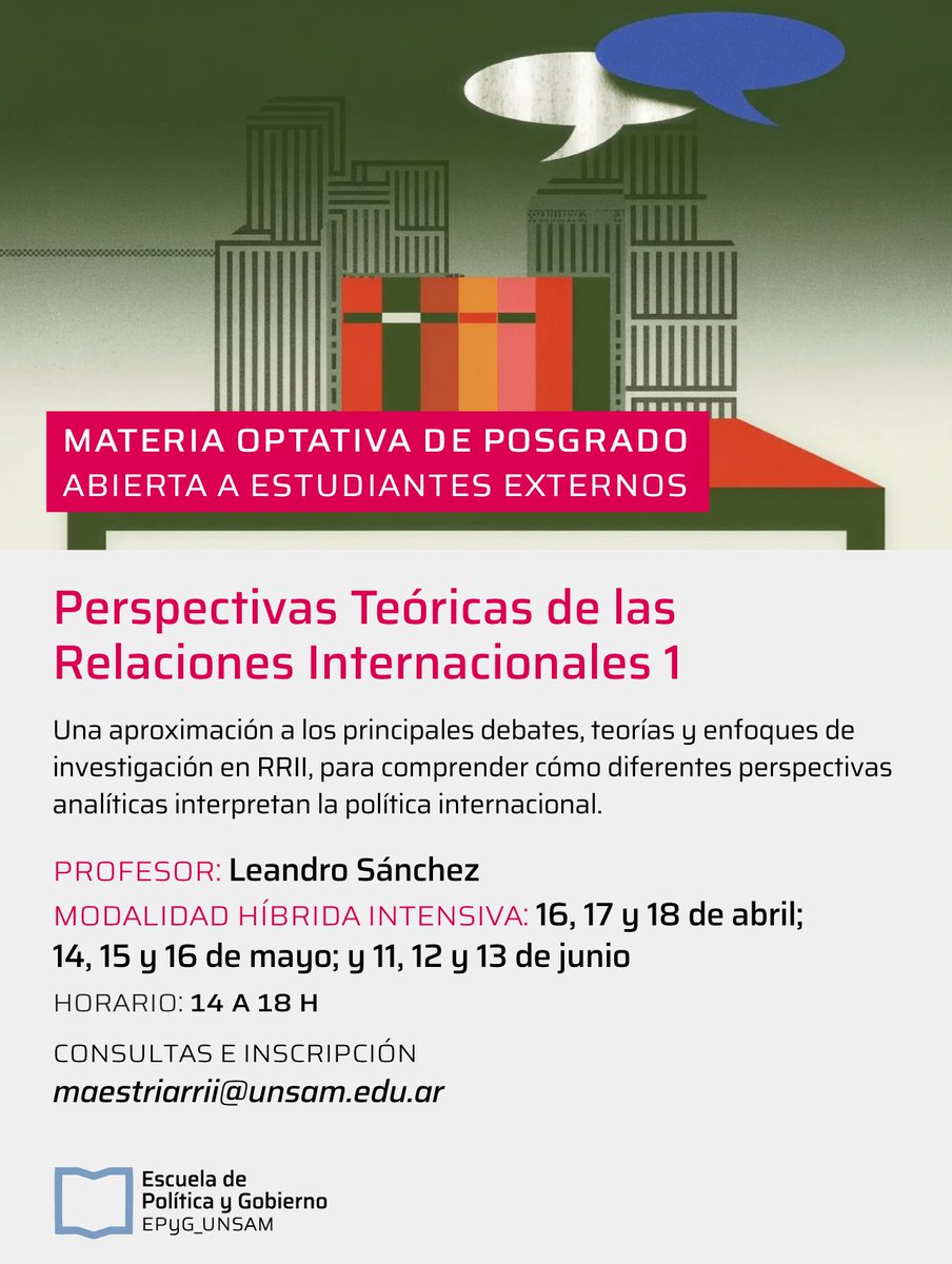 Escuela de Política y Gobierno UNSAM tweet media