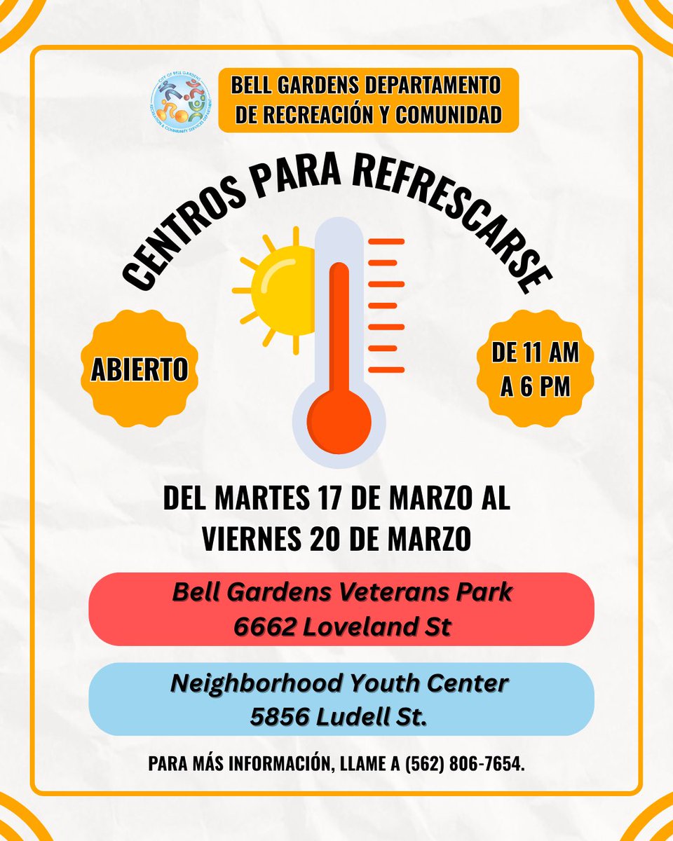 Bell Gardens Recreation tweet media