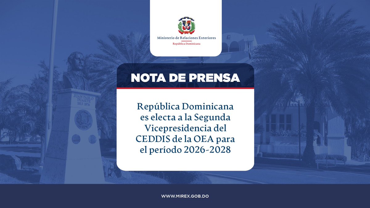 Cancillería de República Dominicana tweet media