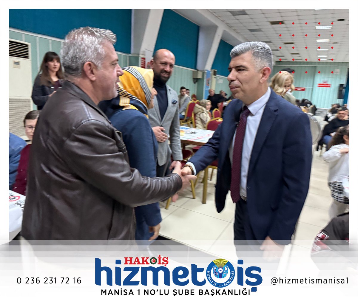 hizmetismanisa's tweet photo. Soma Belediye Başkanlığımızın iftar programına katıldık.
Soma Belediye Başkanımız Sayın Sercan Okur’un Belediye çalışanları için vermiş olduğu iftar programına katılım sağladık.
#Hakis #Hizmetis #Somabelediyesi #Soma https://t.co/owZMXftA5Q