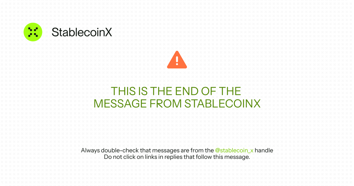 StablecoinX (@stablecoin_x) / Posts / X