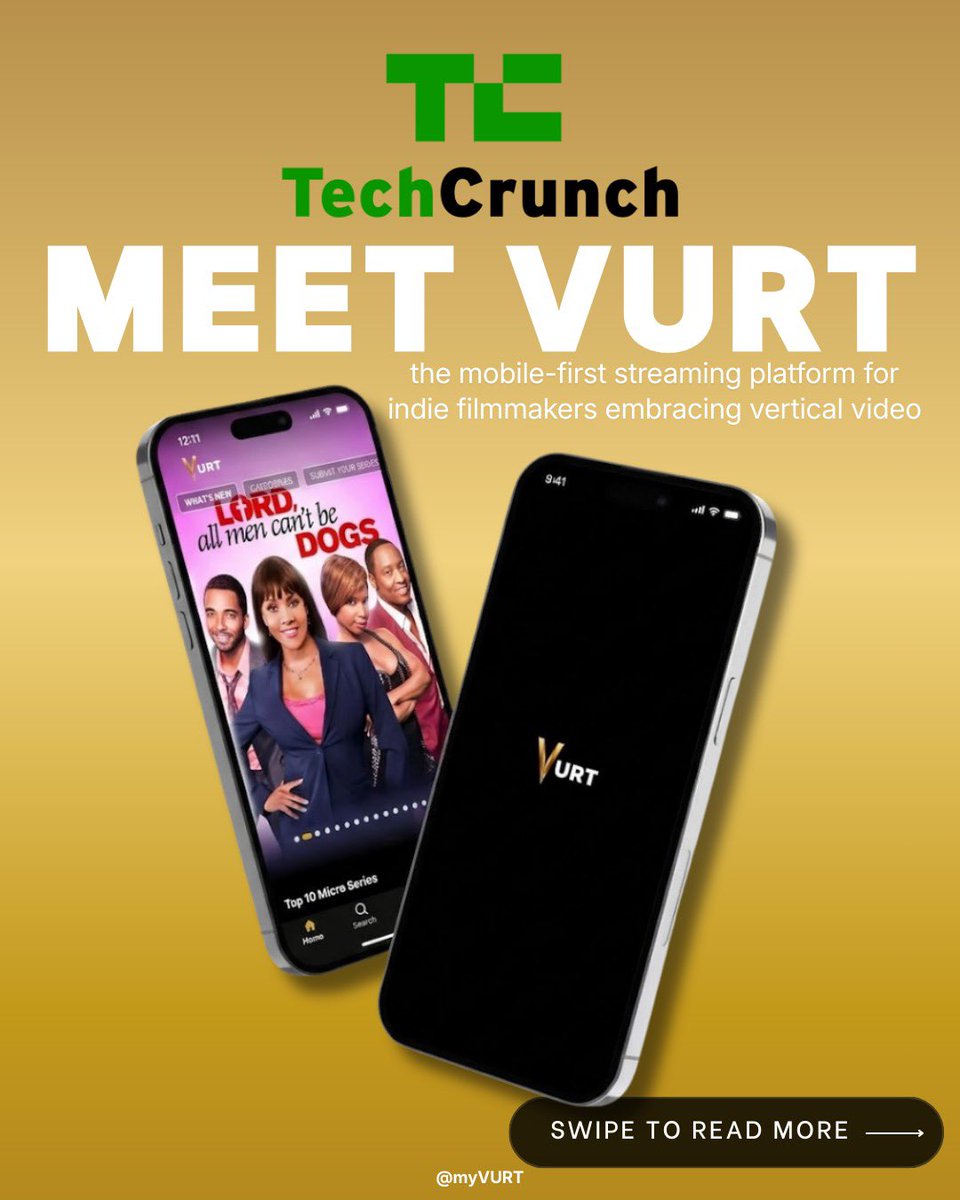 myvurt's tweet photo. The industry is shifting and VURT is building for what comes next.

Our @TechCrunch exclusive breaks down why the micro-drama market has exploded into a multi-billion-dollar industry &amp; how VURT allows filmmakers to distribute their work and reach audiences in 72 hours. https://t.co/jEPg0RpVMS