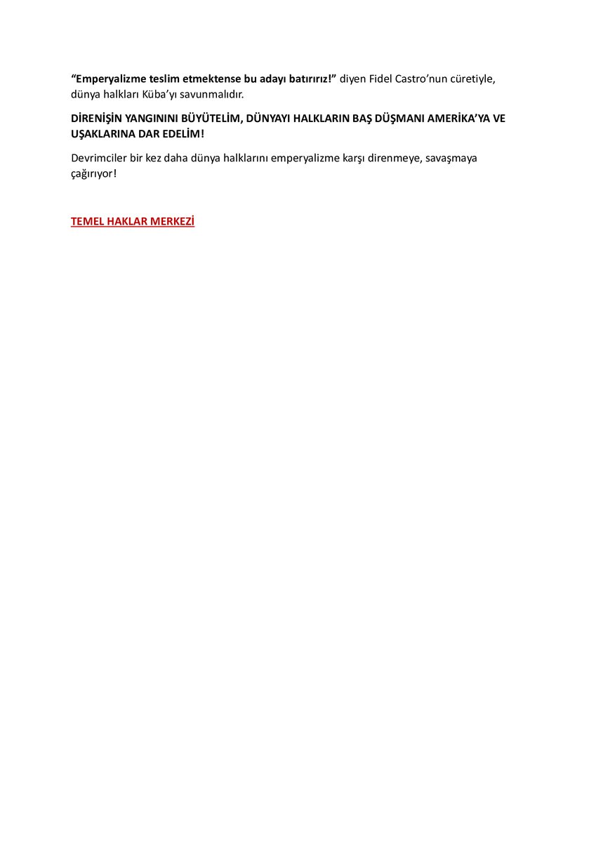 Temel Haklar Merkezi tweet media