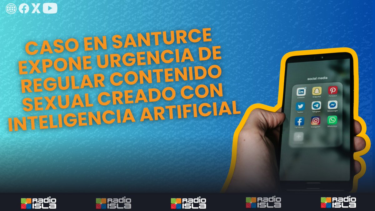 radioislatv's tweet photo. #PegaosEnLaMañana con @millymendezpr | Caso en Santurce expone urgencia de regular contenido sexual creado con inteligencia artificial

https://t.co/HCvD613D7M

#contenidosexual #jurisdicción #legislación #menores #Santurce #TakeItDown https://t.co/Mf7OC3XzTU