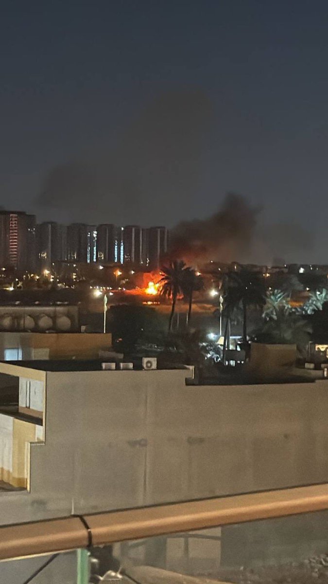 حريق محتمل داخل السفارة الأمريكية في بغداد: معلومات أولية