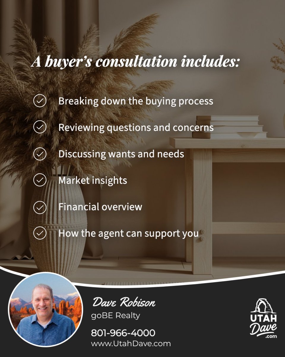 A buyer’s consultation is the first step to buying with confidence.

📌 Your Goals &amp; Priorities
💰 Financial Overview
📄 Buying Process Explained
📊 Market Insights 
🤝 Agent Support