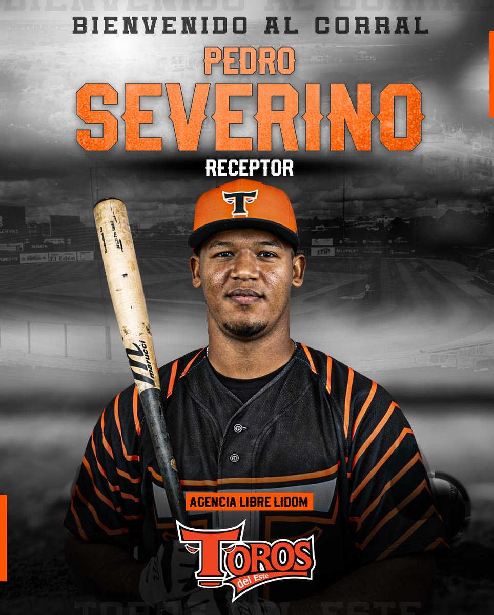Llegó el catcher Pedro Severino, jugador de la liga y buena defensa con experiencia de grandes ligas. Severino fue pieza clave en los últimos dos campeonatos en LIDOM.

¡Bienvenido Pedro a El Corral!
#AgenciaLibreLIDOM