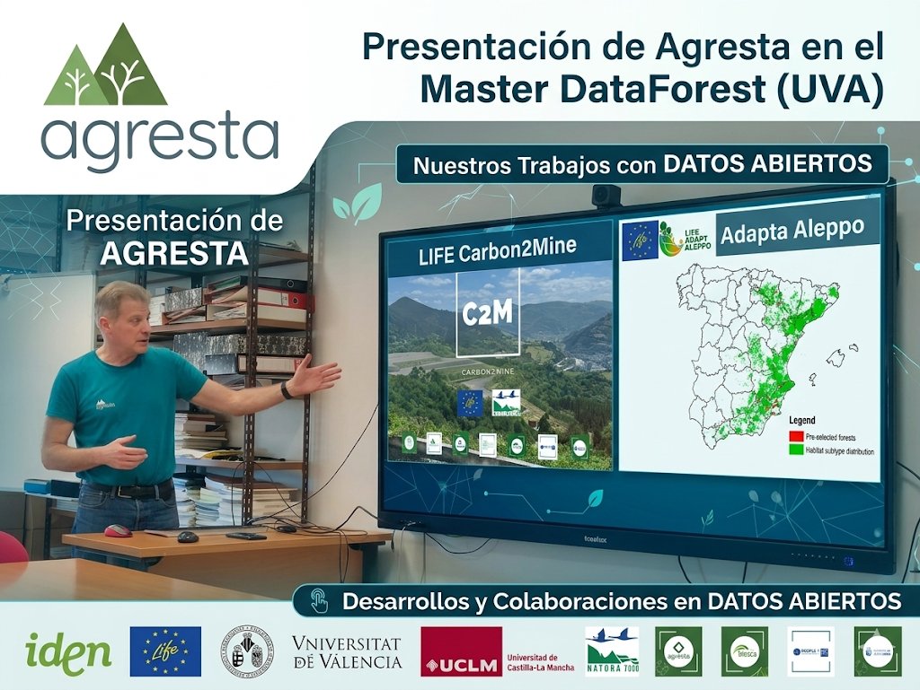 quecoak's tweet photo. Desde @agrestascoop hemos estado en el Master Dataforest de la @UVA, compartiendo con futuros científicos de datos nuestra experiencia en los @adaptaleppo
Y @carbon2mine. https://t.co/jxlCmXwEj5