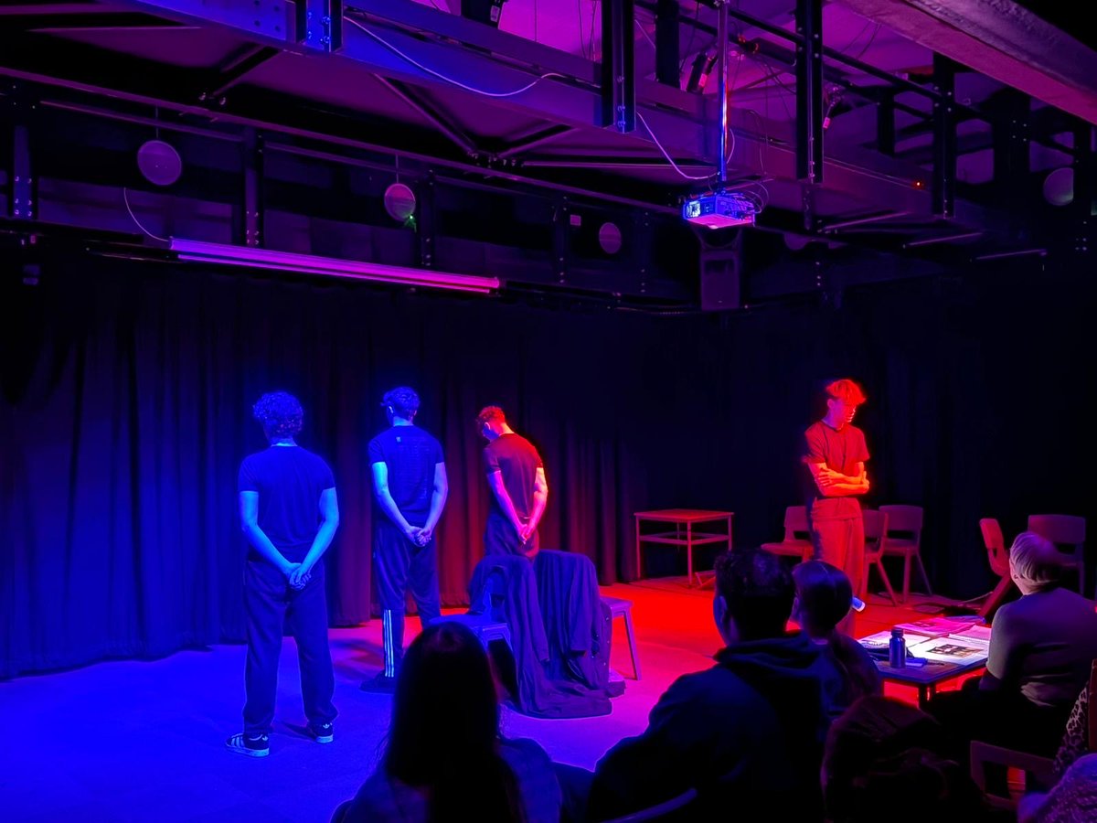 MGS_Drama's tweet photo. Last night, our Year 13 Drama students performed their scripted exam pieces to the visiting examiner. The boys should be so proud of their performances, and what they’ve achieved over their 2 year course. We are so impressed with them! 🎭 #MGSDrama https://t.co/B5aK7KguKI