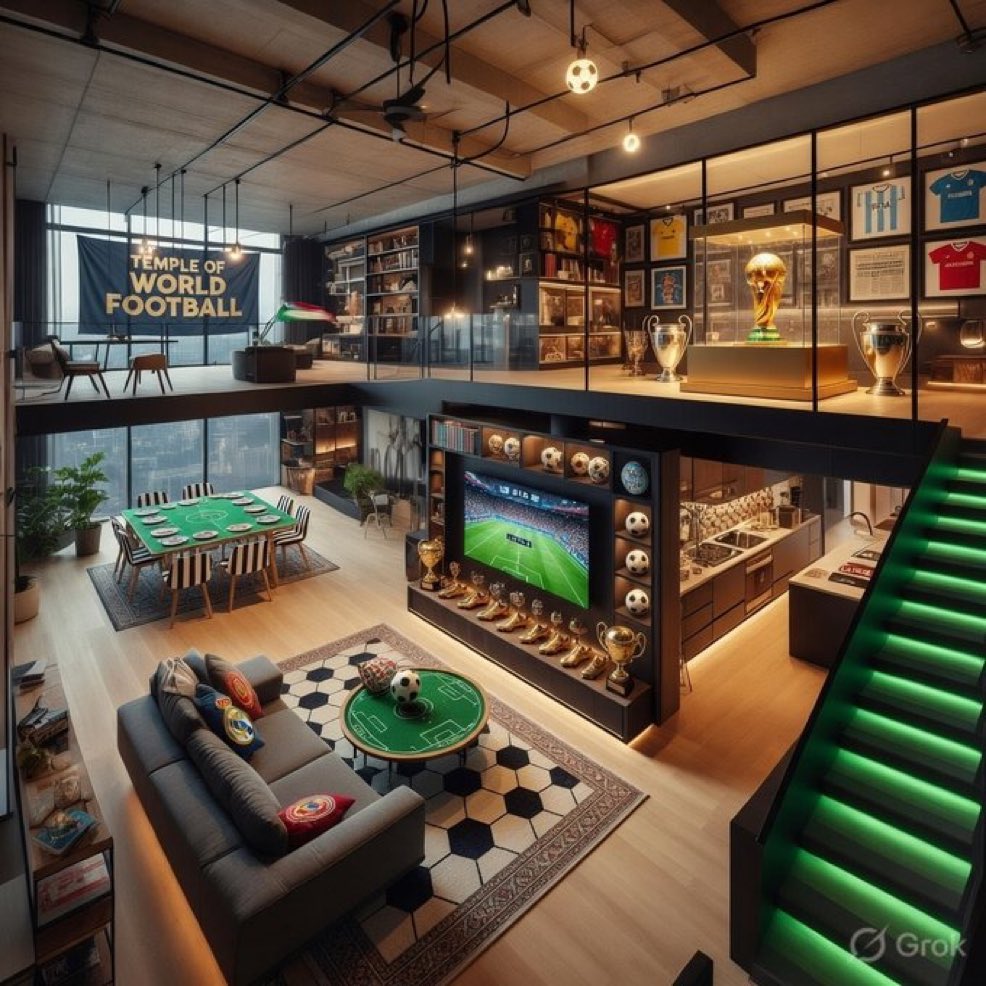 El sueño de todo futbolero! 🏠 ⚽️😎