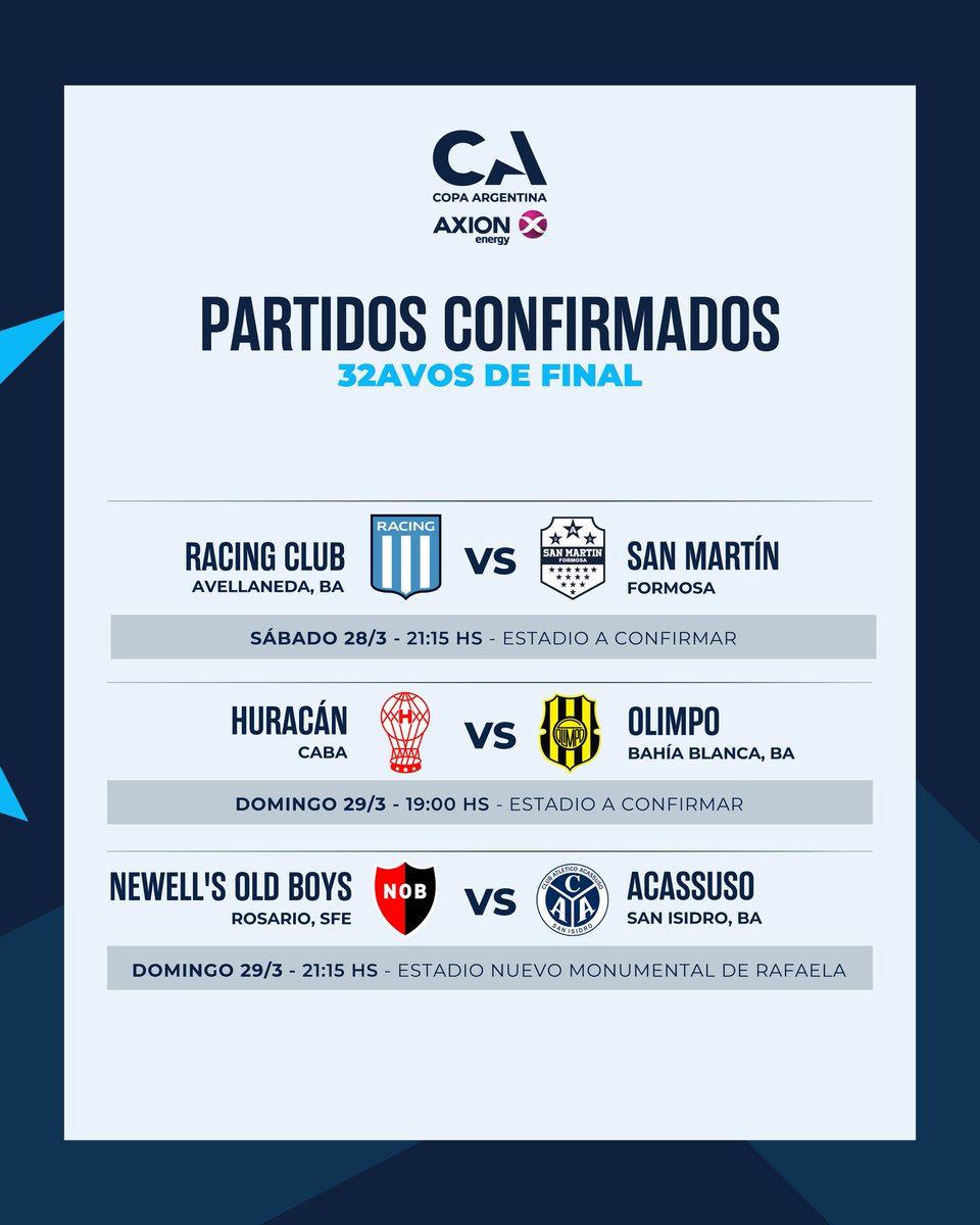 Copa Argentina AXION energy tweet media