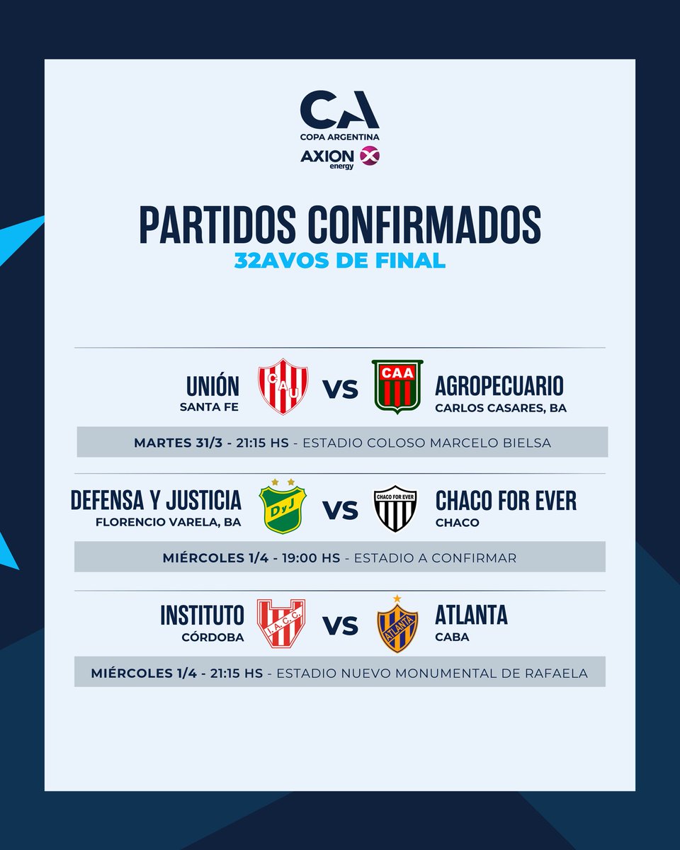 Copa Argentina AXION energy tweet media