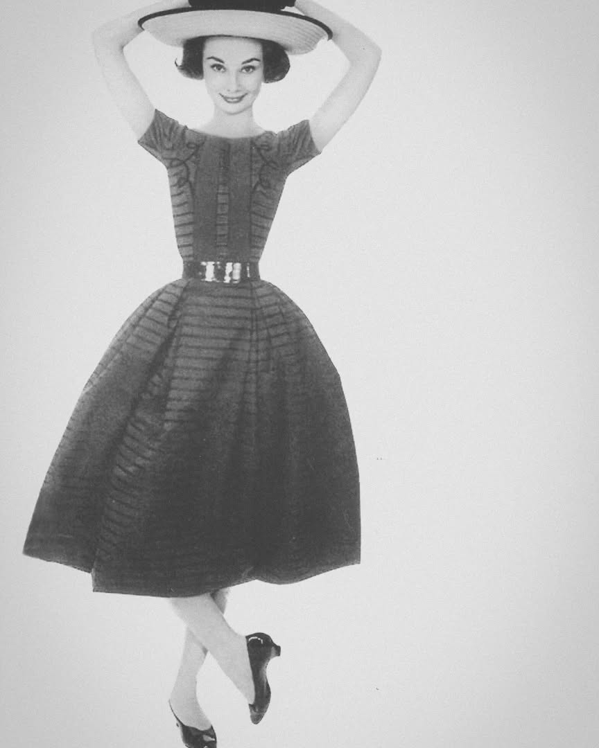 Audrey Hepburn photographed by Richard Avedon for Harper's Bazaar, 1957