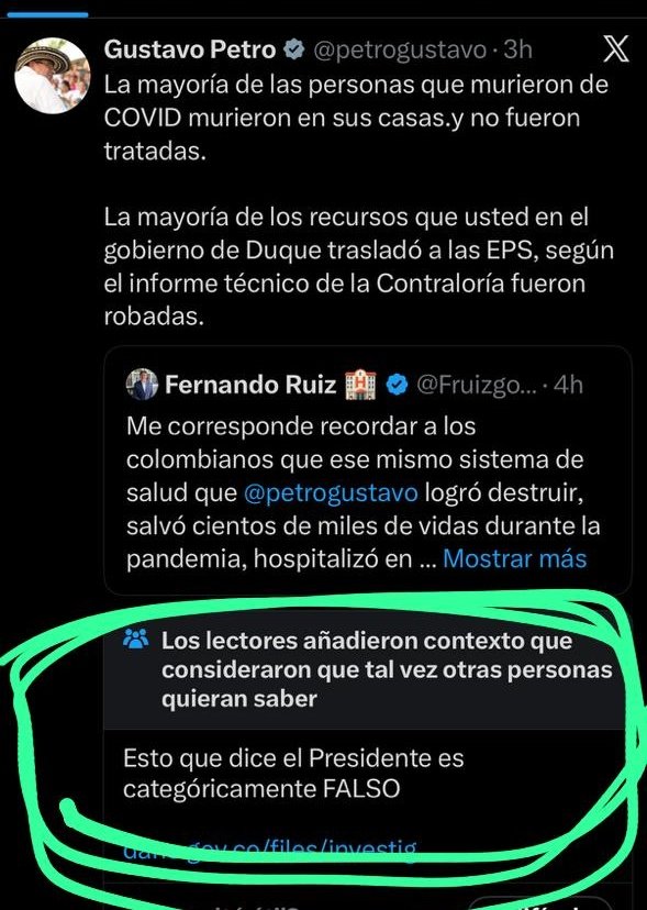 Grok deja en completo al ridículo remedo de Presidente que tiene Colombia 

Que grosería de tipo para decir mentiras