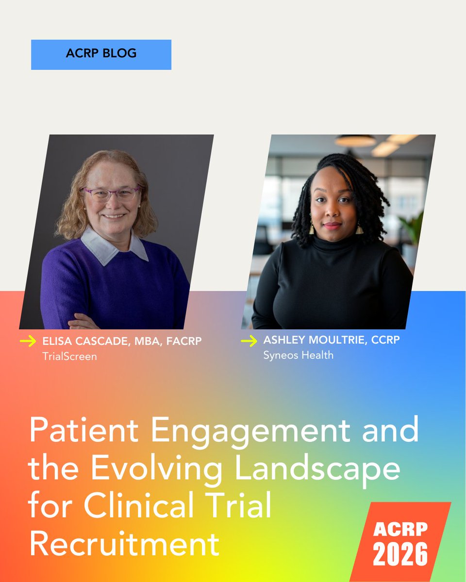 ACRP - Assoc. of Clinical Research Profession tweet media