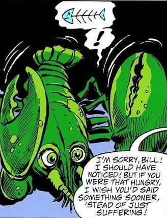 CharactersRando's tweet photo. Bill the Lobster from #marvel https://t.co/G2kDUVWPBg