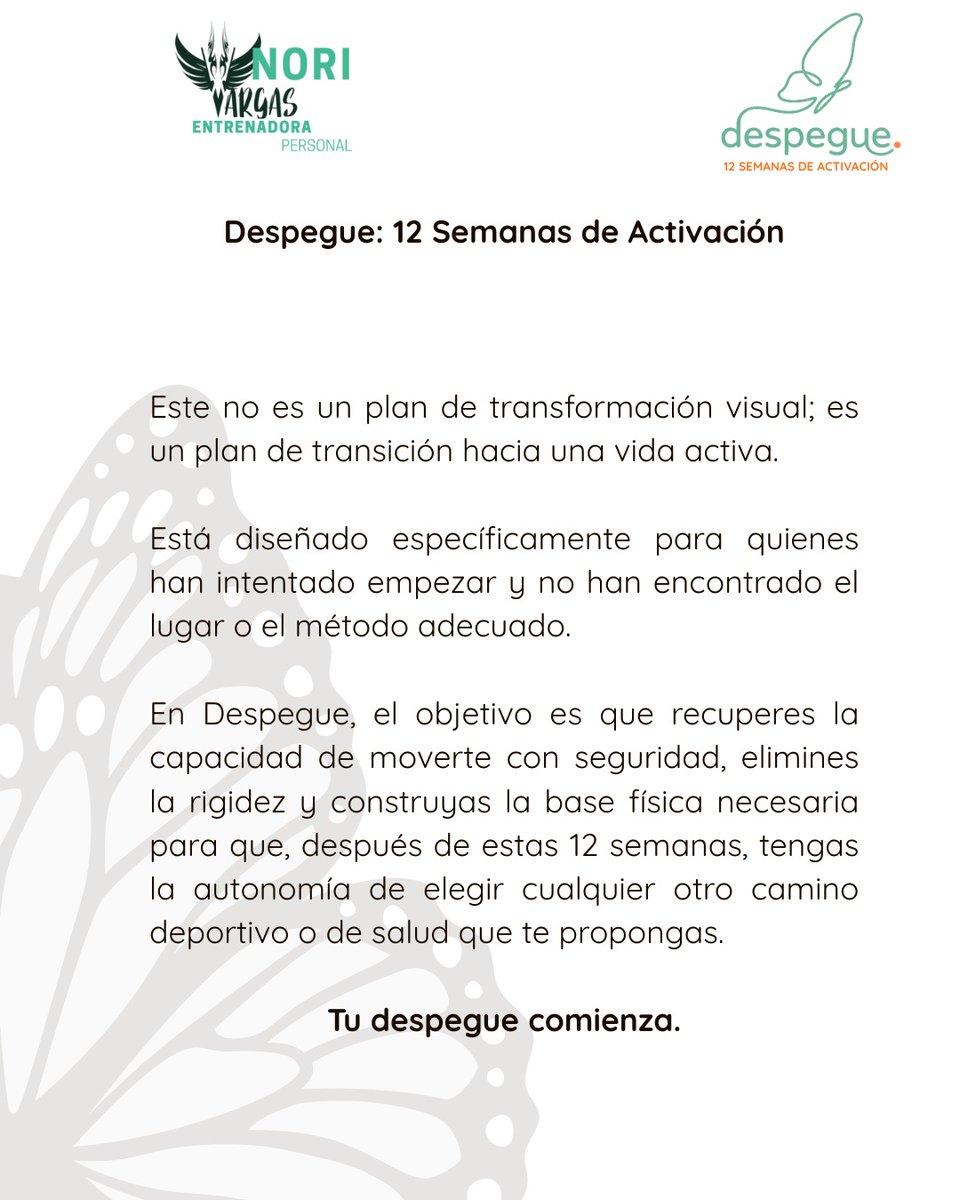 Nori, tu entrenadora personal tweet media