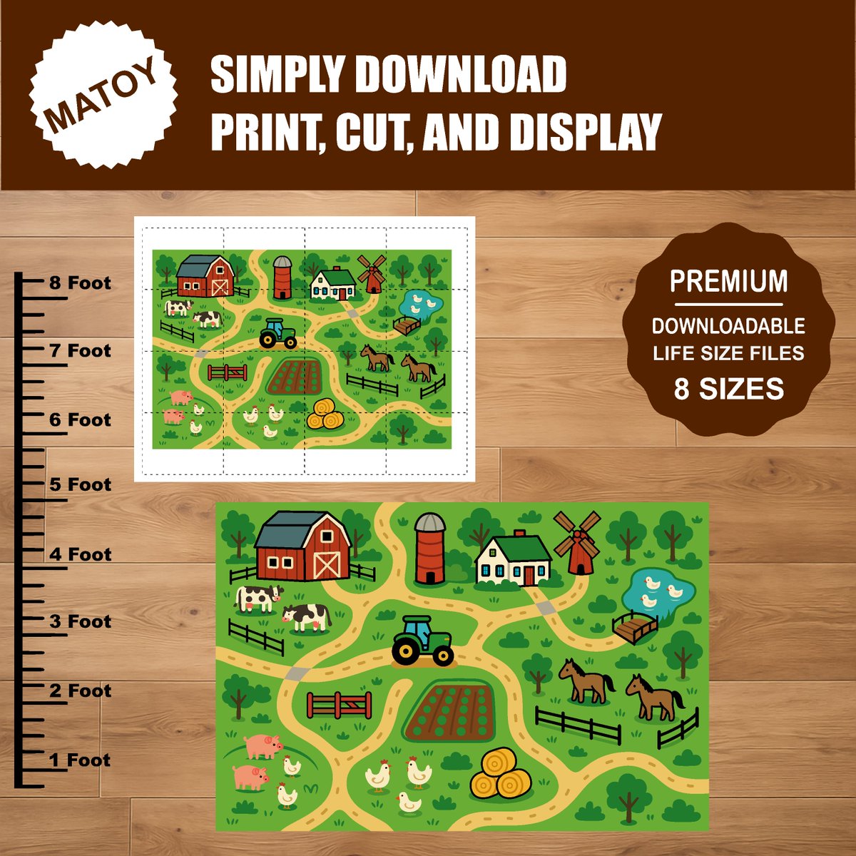 MatWMBrown's tweet image. DIY Farm Kids Play Mat | Full-Color Printable Files | Farm Crafts and Activities | Playroom Decorations etsy.me/4bORE9u via @Etsy #Printable #Playmat #Crafts #Activities