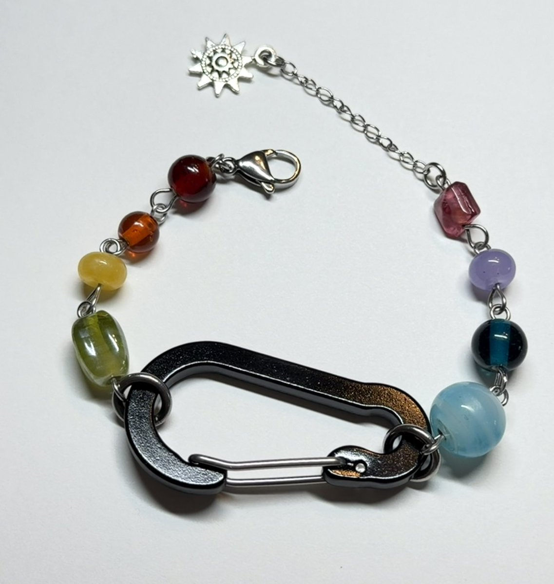 rainbow carabiner bracelets yayay