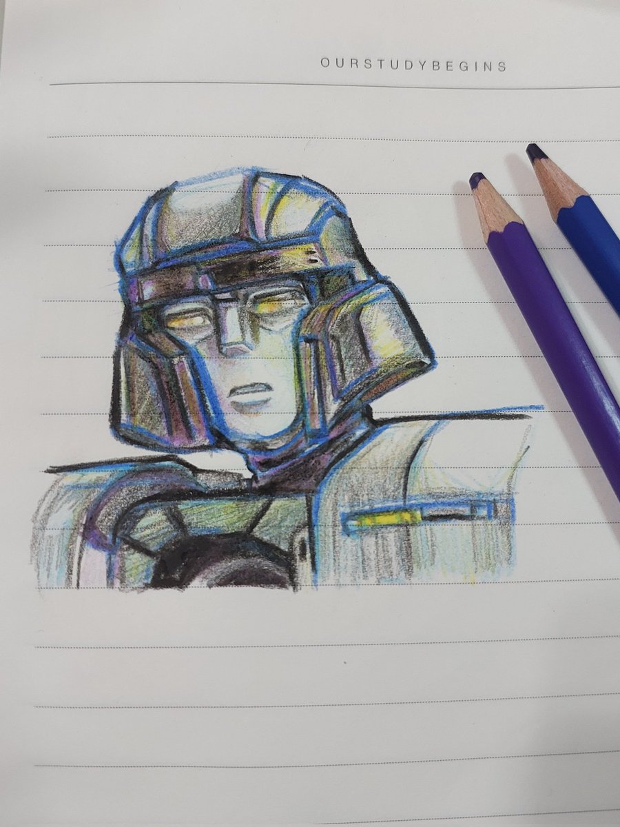 FishyyRod's tweet image. Colour pencil D16 
#transformersone #d16