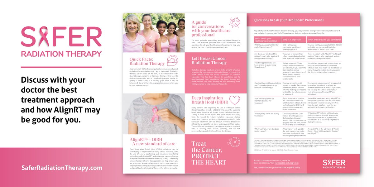SaferRT's tweet photo. Not sure what to ask your doctor about radiation therapy? We’ve got you covered.

Our free guides help you ask the right questions for the best care: https://t.co/H8TbB6EW30 https://t.co/Iz9XFHaIML