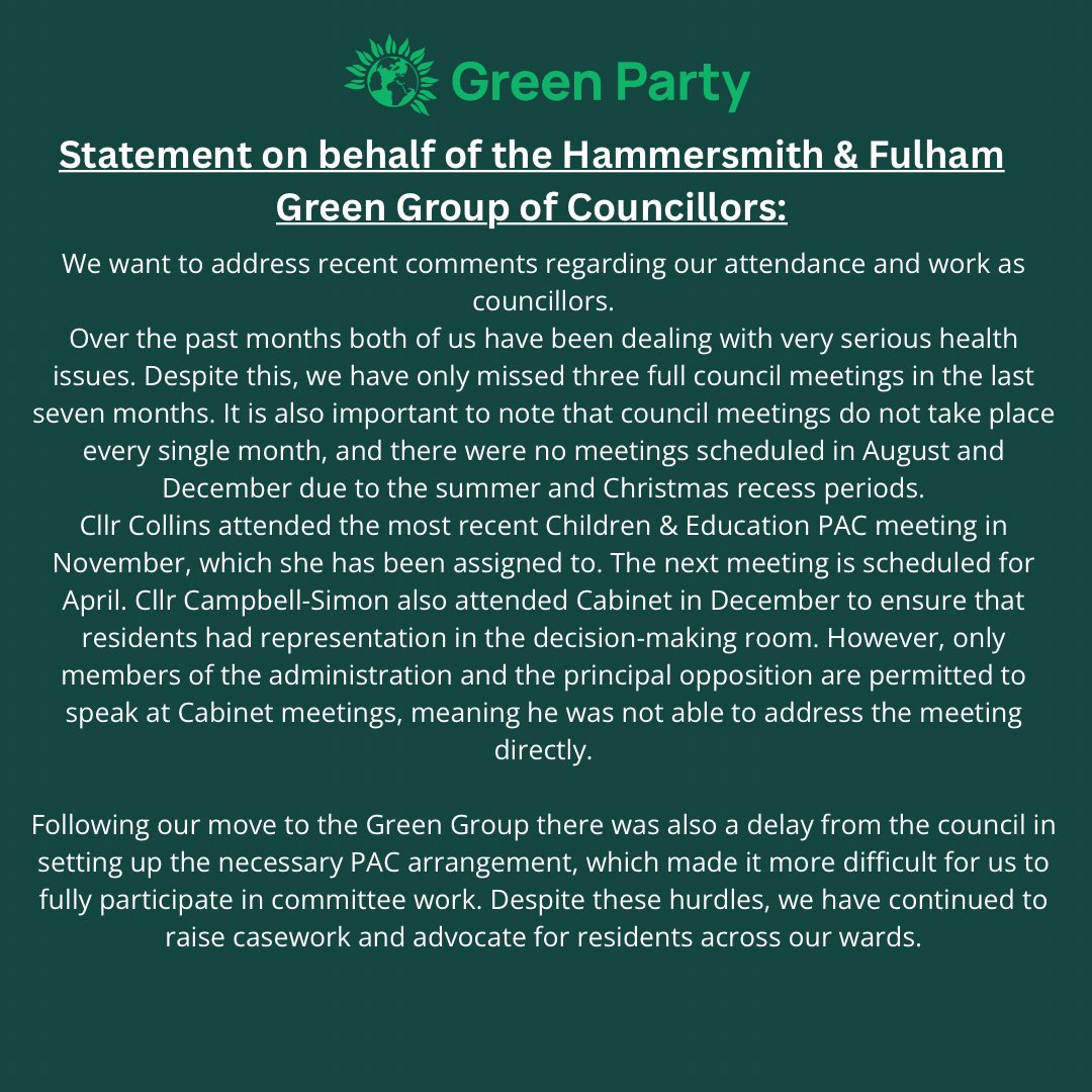 Hammersmith & Fulham Green Group tweet media