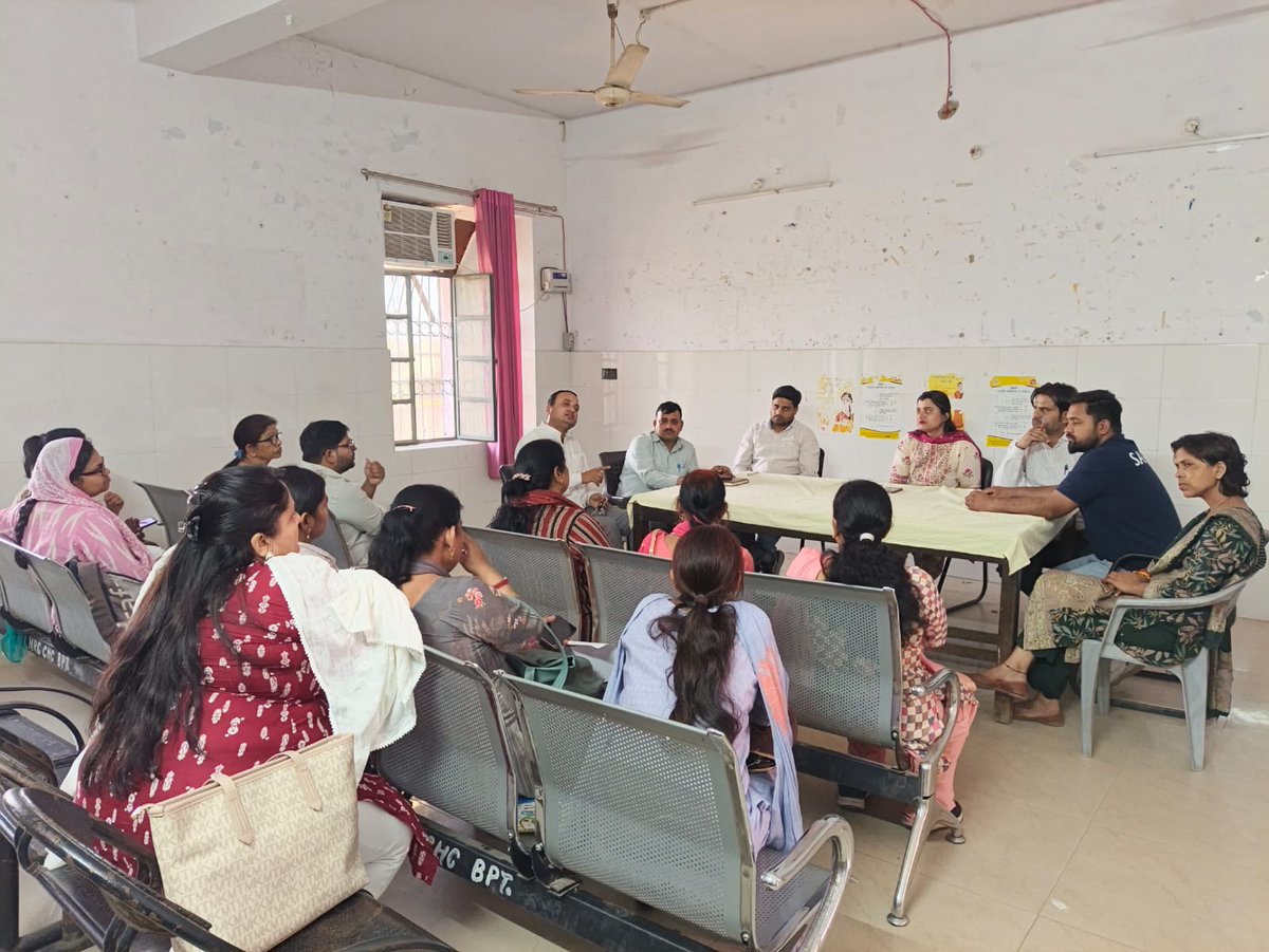 Dio_Baghpat's tweet photo. Capacity building of all ANMs towards HPV vaccination by DIO and Team along with BMC UNICEF and DC JSI at CHC Baghpat on 17.03.2026 https://t.co/aQIWtSjW0v