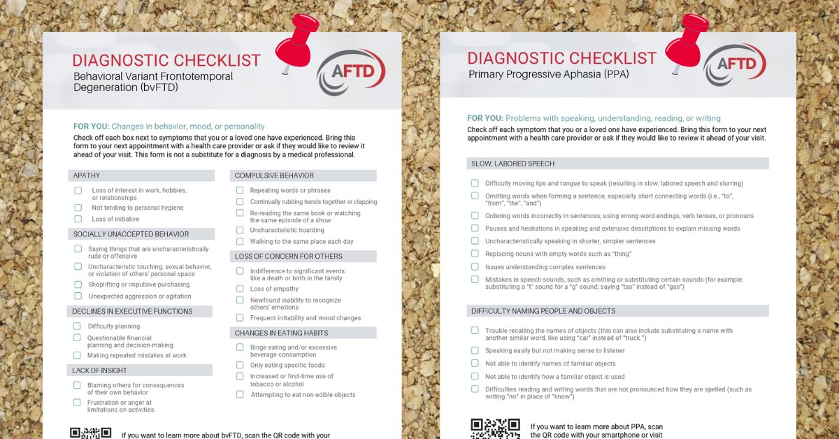 The AFTD tweet media