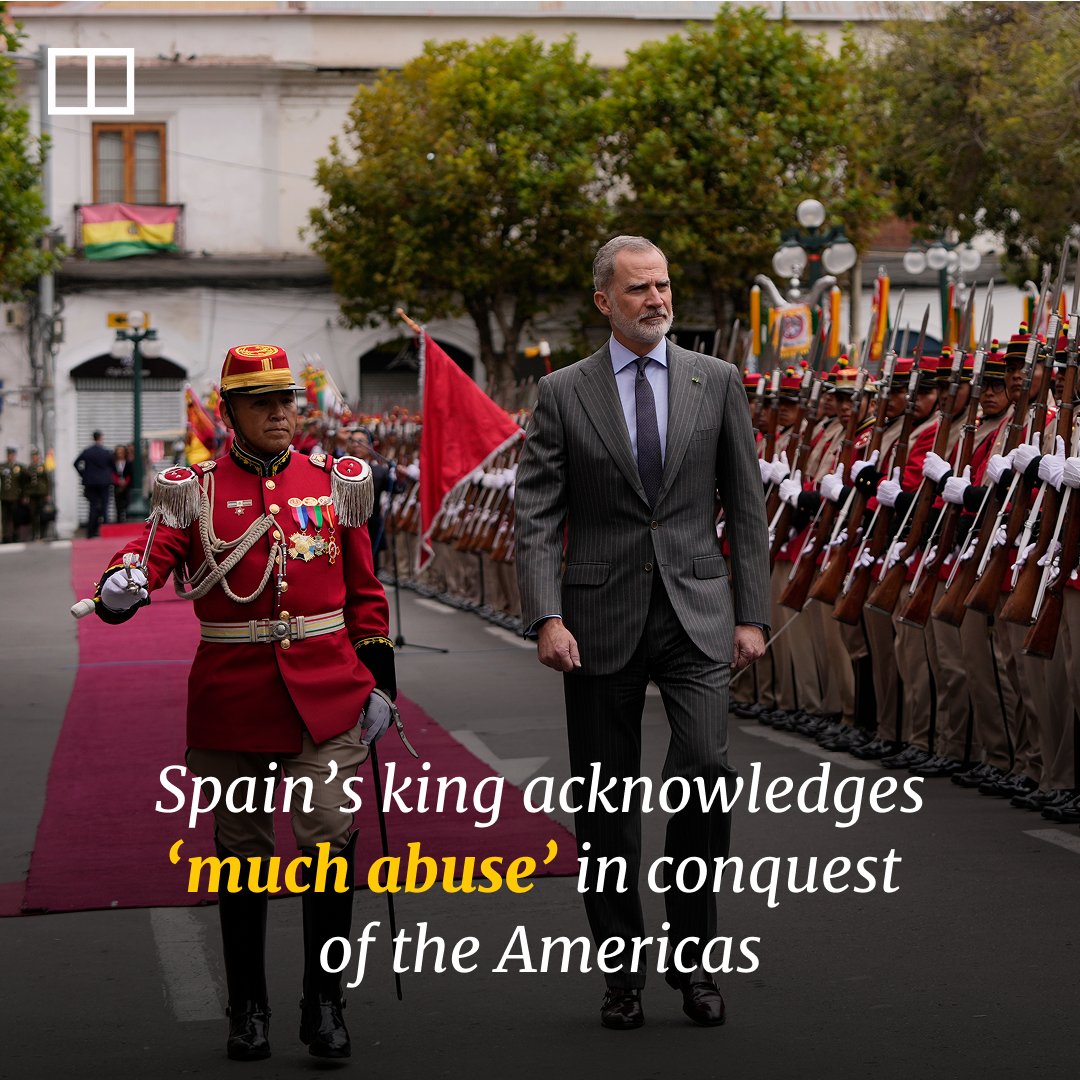 SCMPNews's tweet image. It was ⁠a rare admission by the Spanish crown, which has never issued a formal apology to former colonies.

(Link in comments)

#spain #royal #latinamerica #history #scmpnews #scmp