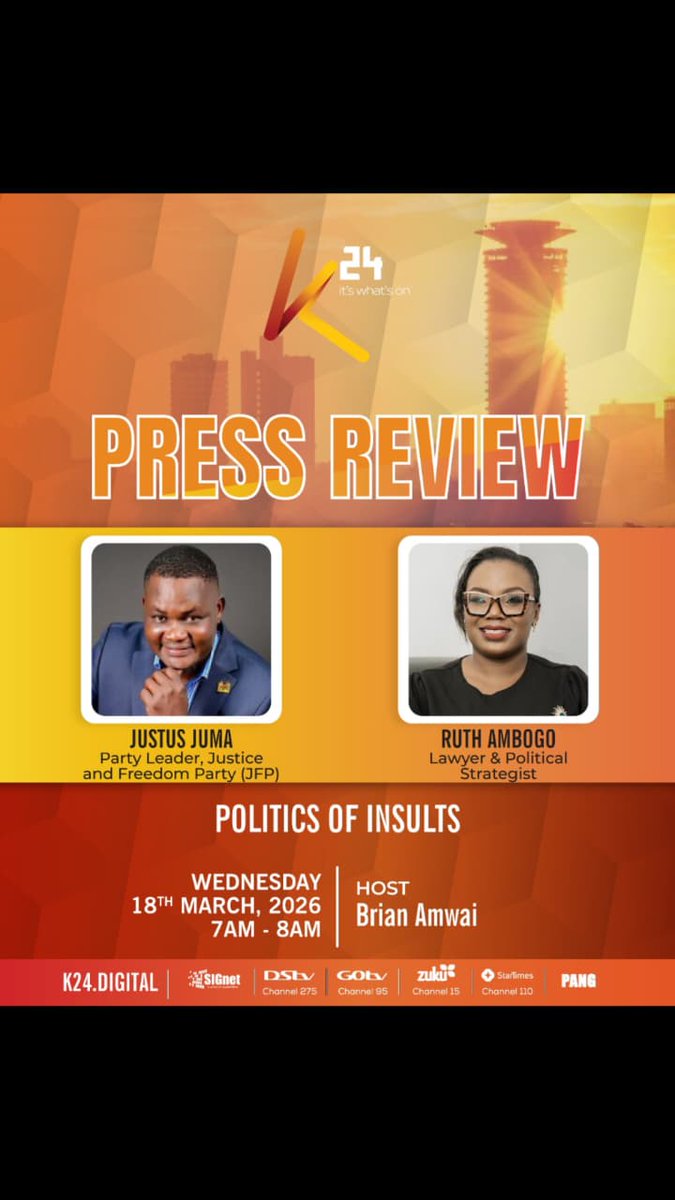 Dr. Justus Juma _@THE PRESIDENT_ tweet media