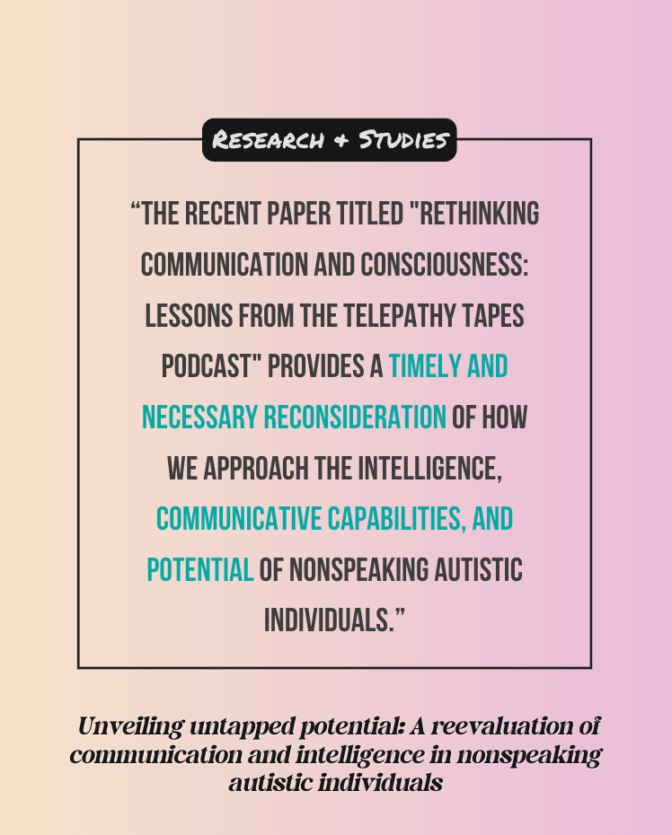 The Telepathy Tapes tweet media