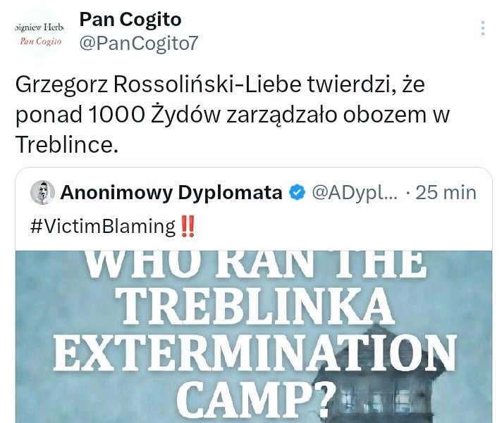 Przepraszam za użycie nieodpowiedniego określenia. Grzegorz Rossoliński-Liebe twierdzi, że ponad 1000 Żydów PROWADZIŁO (nie "zarządzało ") obóz w Treblince.